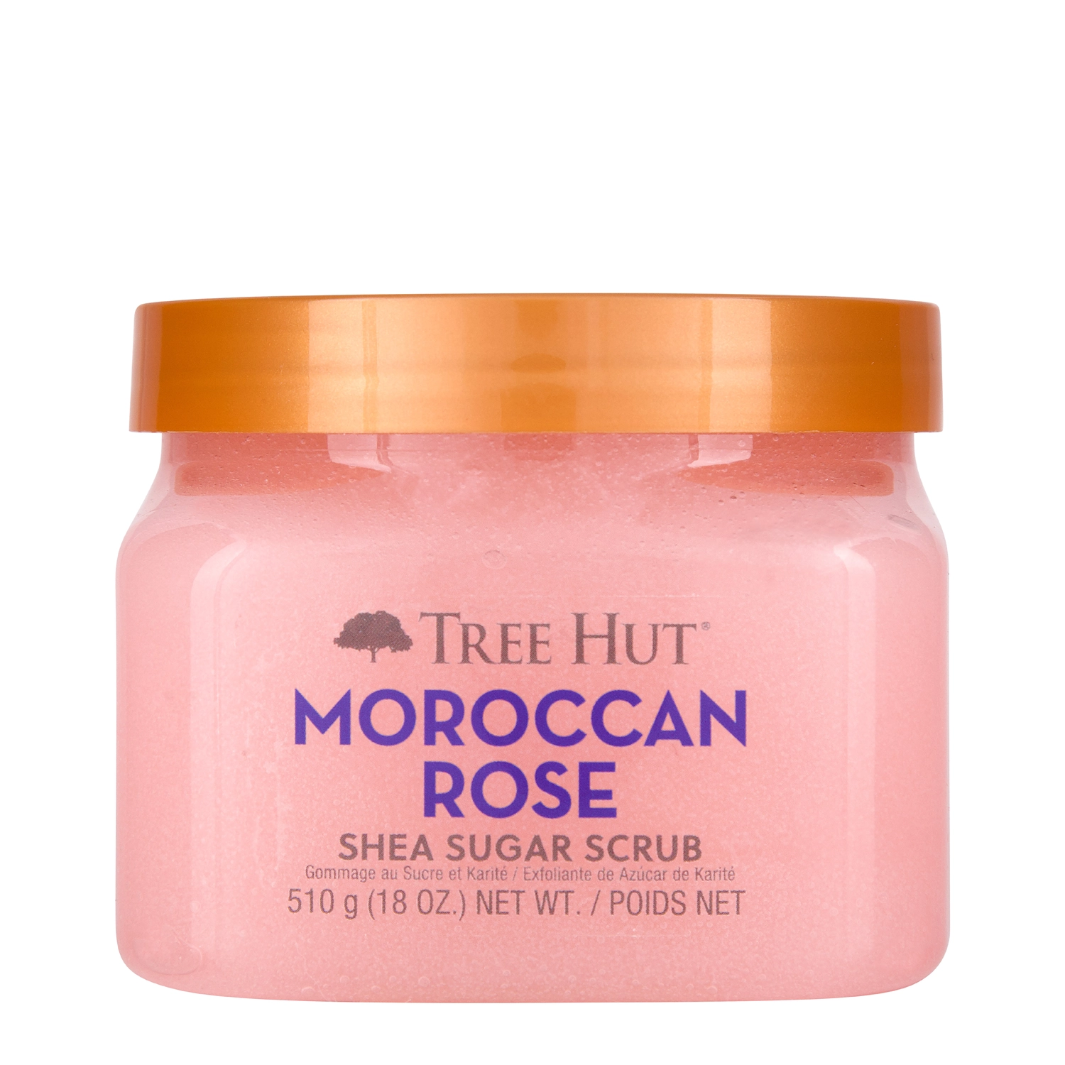 Tree Hut - Shea Sugar Scrub Moroccan Rose – Cukraus Kūno Šveitiklis – Maroko Rožė – 510 g