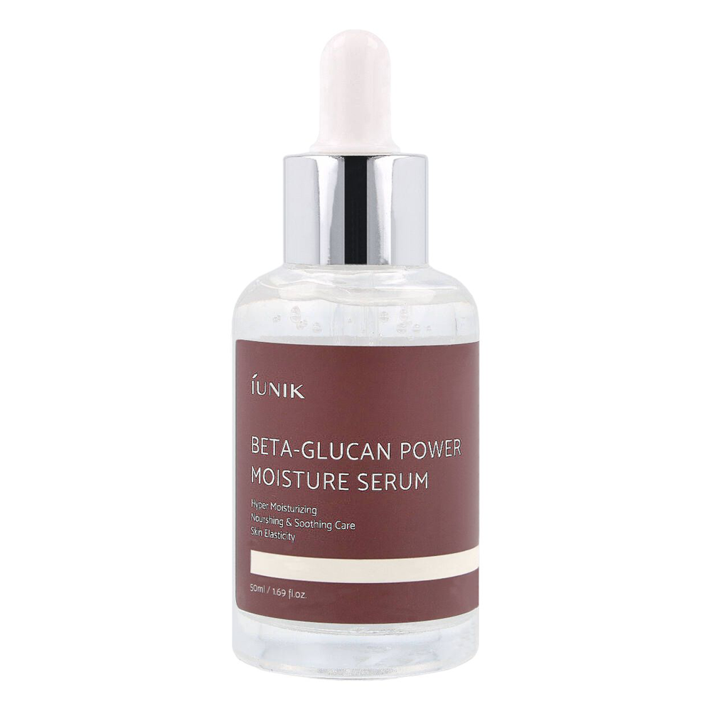 iUNIK - Beta - Glucan Power Moisture Serum - Drėkinamasis raminamasis veido serumas - 50ml