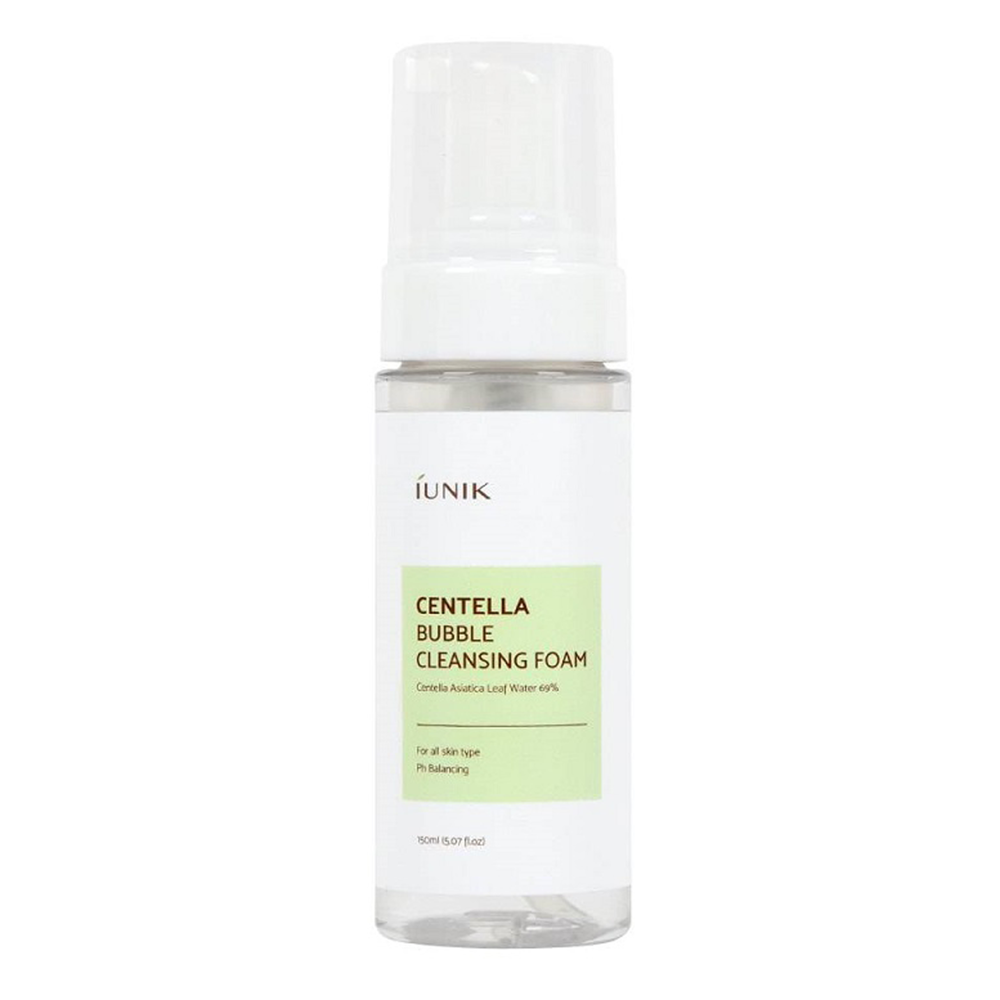 iUNIK - Centella Bubble Cleansing Foam - Prausimosi putos su Centella Asiatica - 150ml