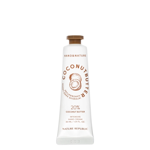 Nature Republic - Hand & Nature Coconut Butter Intensive Hand Cream - Rankų Kremas - 30ml