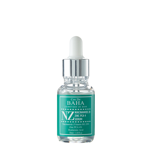 Cos De BAHA - NZ Niacinamide 20 Zinc PCA 4 Serum – Serumas su Cinku 4 % ir Niacinamidu 20 % – 30 ml