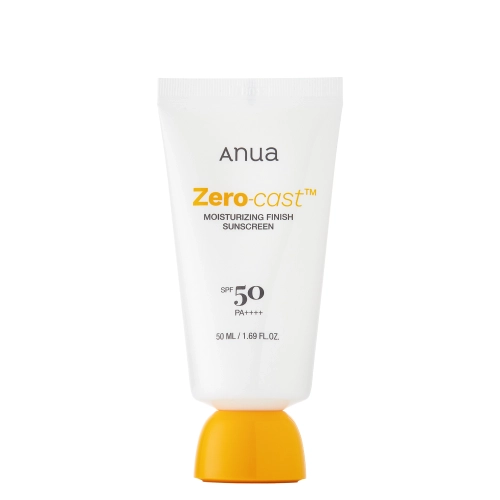 Anua - Zero-Cast Moisturizing Finish Sunscreen SPF50 PA++++ - Drėkinamasis Apsauginis Kremas nuo Saulės be Baltumo Efekto - 50ml