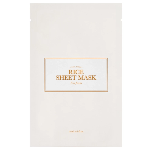 I’m From - Rice Sheet Mask - Lakštinė Kaukė su Ryžių Ekstraktu - 1vnt/20ml