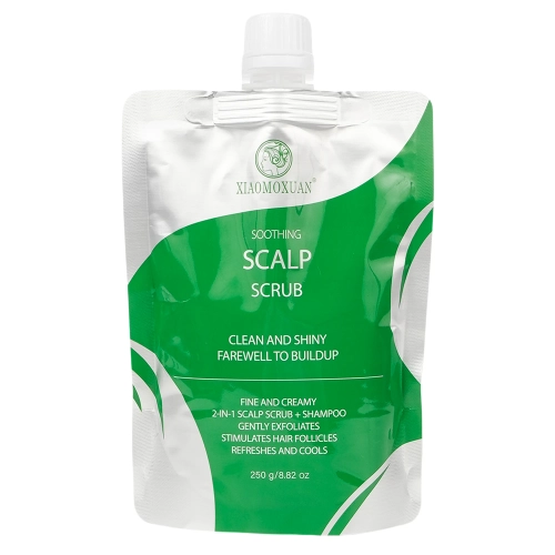 Xiaomoxuan - 2-IN-1 Scalp Scrub and Shampoo - Valomasis Šveičiamasis Šampūnas - 250ml