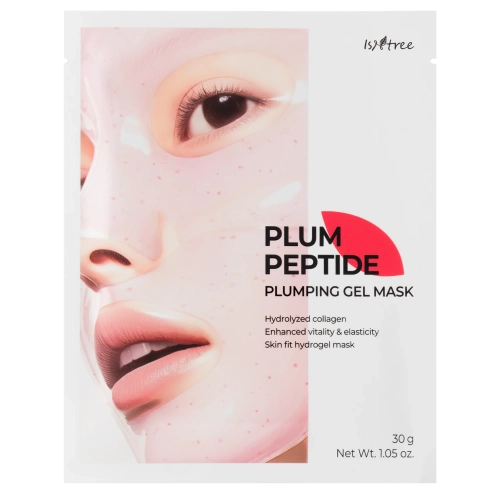 Isntree - Plum Peptide Plumping Gel Mask - Stangrinamoji ir Išlyginamoji Gelinė Veido Kaukė - 30g