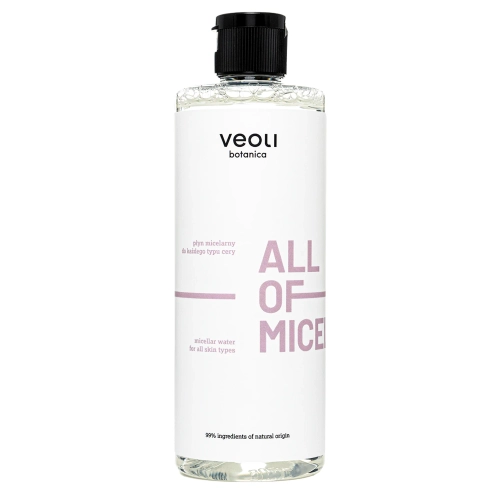 Veoli Botanica - ALL OF MICELLAR - Švelnus Micelinis Vanduo Visų Tipų Odai - 500ml