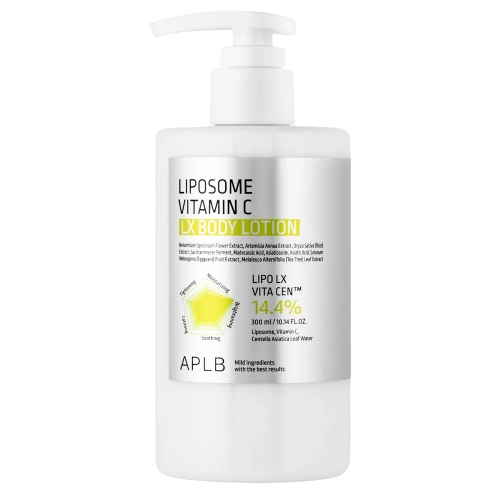 APLB - Liposome Vitamin C LX Body Lotion - Šviesinamasis Kūno Losjonas su Liposominiu Vitaminu C - 300ml
