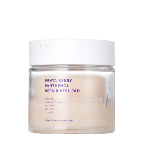 HEVEBLUE - Penta Berry Panthenol Repair Peel Pad - Šveičiantys Veido Diskeliai - 70vnt