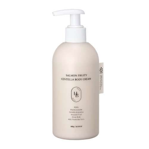HEVEBLUE - Salmon Fruity Centella Body Cream - Maitinamasis Kūno Kremas - 300g
