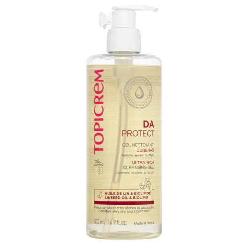 Topicrem - DA Protect Ultra-Rich Cleansing Gel - Prausimosi Gelis - 500ml