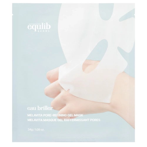 Equlib - Eau Briller MelaVita Pore-Refining Gel Mask - Skaistinamoji Veido Kaukė - 1vnt/34g