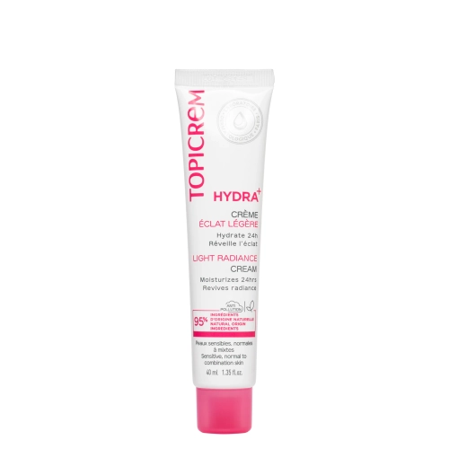 Topicrem - Hydra+ Light Moisturizing Radiance Cream - Drėkinamasis Ir Skaistinamasis Kremas - 40ml