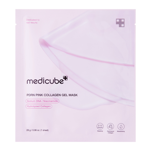 Medicube - PDRN Pink Collagen Jelly Gel Mask – Stangrinamoji Hidrogelio Veido Kaukė – 1 vnt., 28 g