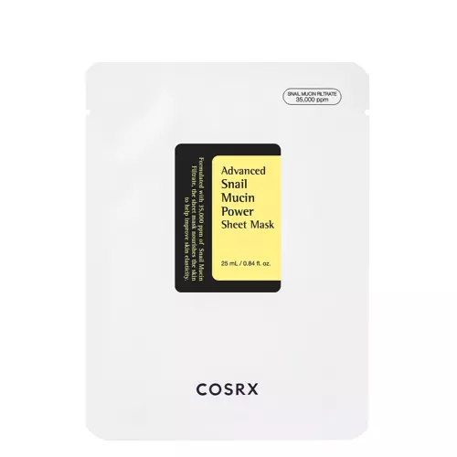 COSRX - Advanced Snail Mucin Power Essence Sheet Mask - Sraigių gleivių ekstrakto kaukė - 25ml