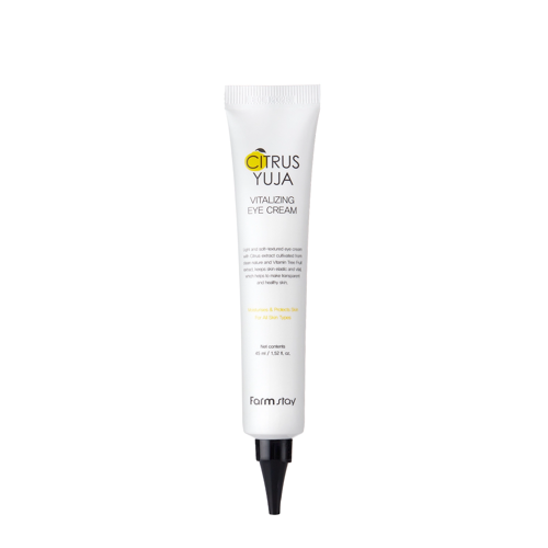 Farmstay - Citrus Yuja Vitalizing Eye Cream – Gaivinamasis Paakių Kremas su Yuzu Vaisių Ekstraktu – 45 ml