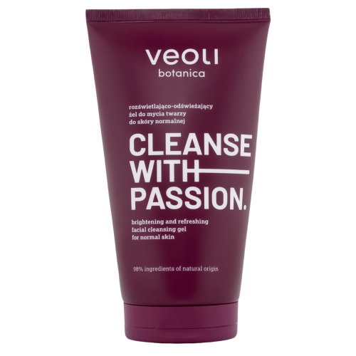 Veoli Botanica - CLEANSE WITH PASSION - Švytėjimo Suteikiantis ir Gaivinamasis Veido Prausimosi Gelis Normaliai Odai - 150ml