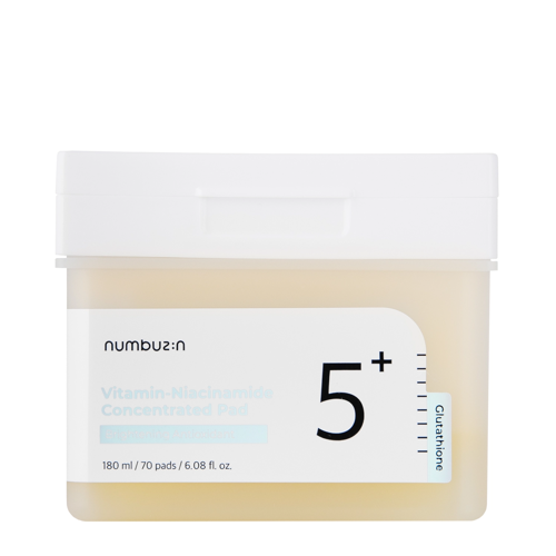 Numbuzin - No.5 Vitamin - Niacinamide Concentrated Pads – Veido Diskeliai su Niacinamidu – 180 ml / 70 vnt.