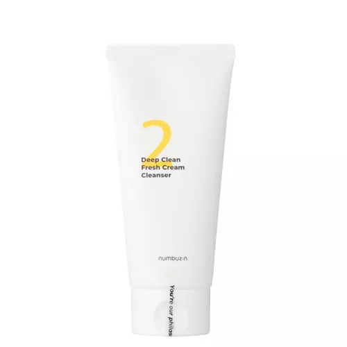 Numbuzin - Nr.2 - Deep Clean Fresh Cream Cleanser - drėkinamasis veido prausiklis - 120ml