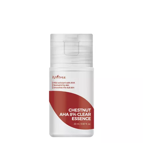 Isntree - Chestnut AHA 8% Clear Essence - Esencja do Twarzy z Kwasem Mlekowym i Glikolowym - 20ml