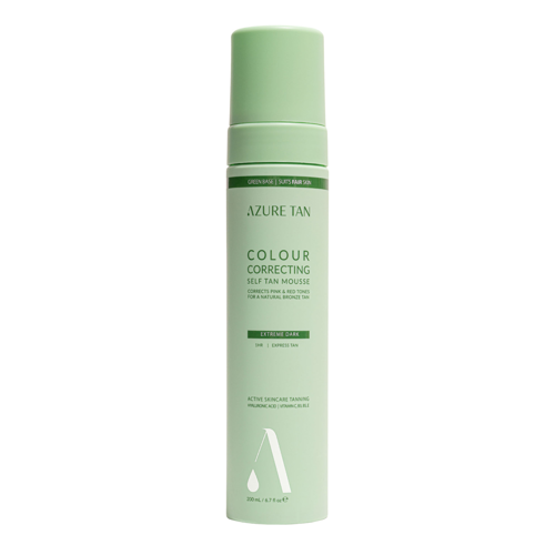 Azure Tan - Self Tan Mousse Green Base - Мус-автозасмага для тіла - Extreme Dark - 200ml