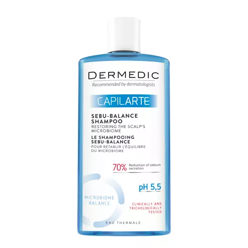 Dermedic - Capilarte - Sebu-Balance Shampoo - Себорегулюючий шампунь для жирного волосся - 300ml