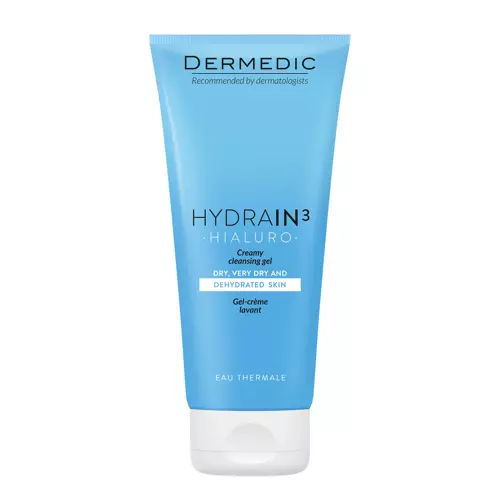 Dermedic - Кремовий гель для вмивання - Hydrain 3 Hialuro - Creamy Cleansing Gel - 200ml