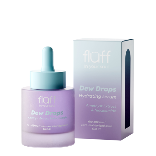 Fluff - Dew Drops - Зволожувальна сироватка з аметистом та ніацинамідом - 30ml