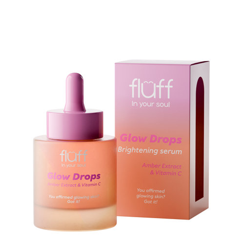 Fluff - Glow Drops - Освітлювальна сироватка з екстрактом бурштину та вітаміном С - 30ml