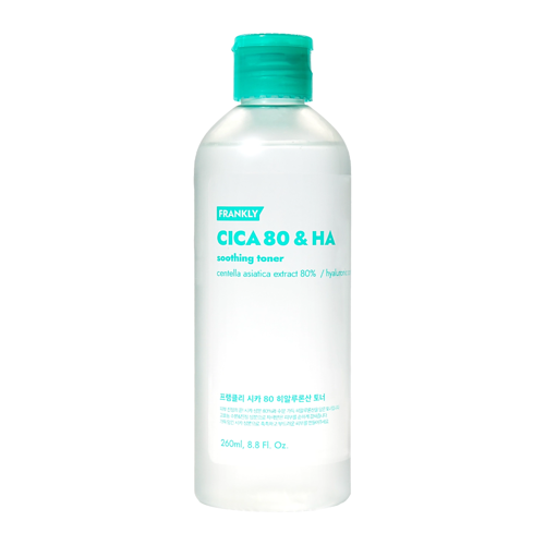 Frankly - CICA 80 & HA Soothing Toner - Заспокійливий тонік для обличчя з комплексом із центелли - 260ml