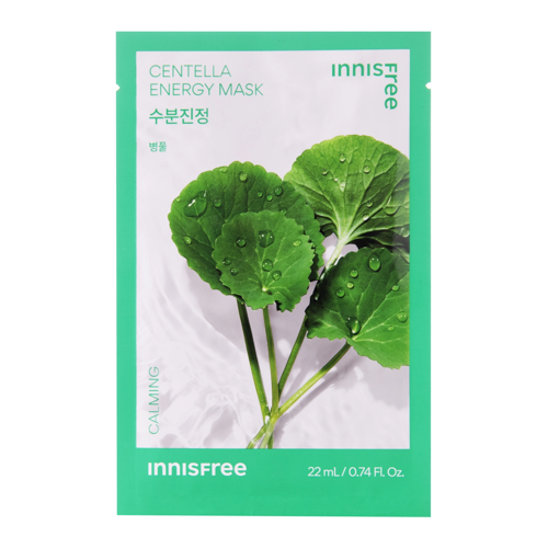 Innisfree - Squeeze Energy Mask - Centella - Calming - Заспокійлива тканинна маска із центеллою - 22ml