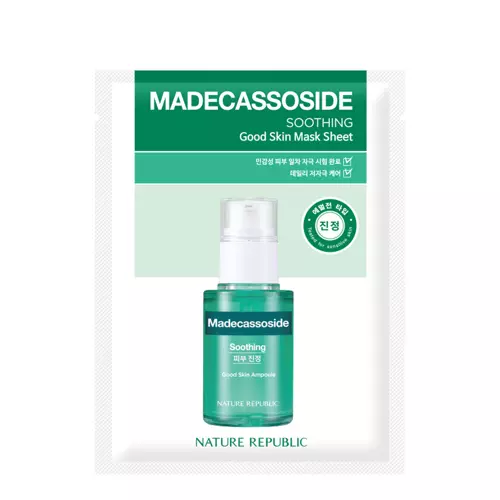 Nature Republic - Good Skin Madecassoside Mask Sheet - Заспокійлива тканинна маска із центеллою азіатською - 24g