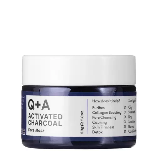 Q+A - Маска для обличчя з активованим вугіллям - Activated Charcoal - Face Mask - 50ml