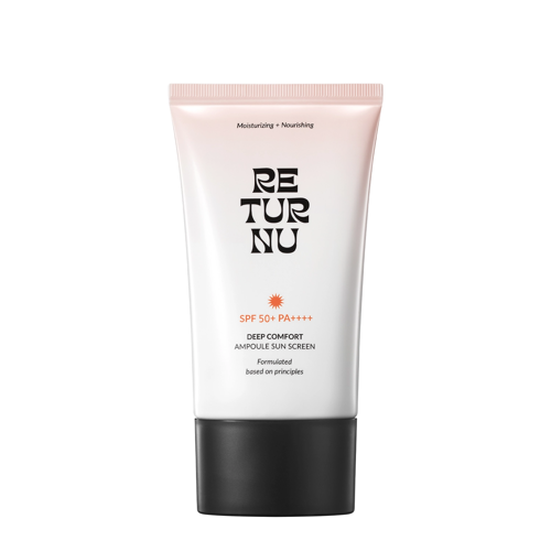 Returnu - Deep Comfort Ampoule Sunscreen SPF 50+ PA++++ - Сонцезахисний крем для обличчя - 50ml