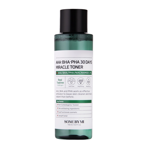 Some By Mi - AHA BHA PHA 30 Days Miracle Toner - Очищувальний тонер з AHA, BHA і PHA кислотами - 150ml