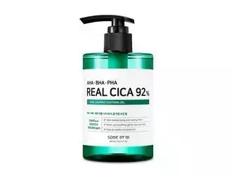 Some By Mi - AHA BHA PHA Real Cica 92% Cool Calming Soothing Gel - Заспокійливий гель з кислотами для чутливої шкіри - 300ml