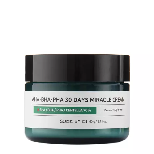 Some By Mi - Багатофункціональний крем для обличчя з кислотами - AHA BHA PHA 30 Days Miracle Cream - 60ml