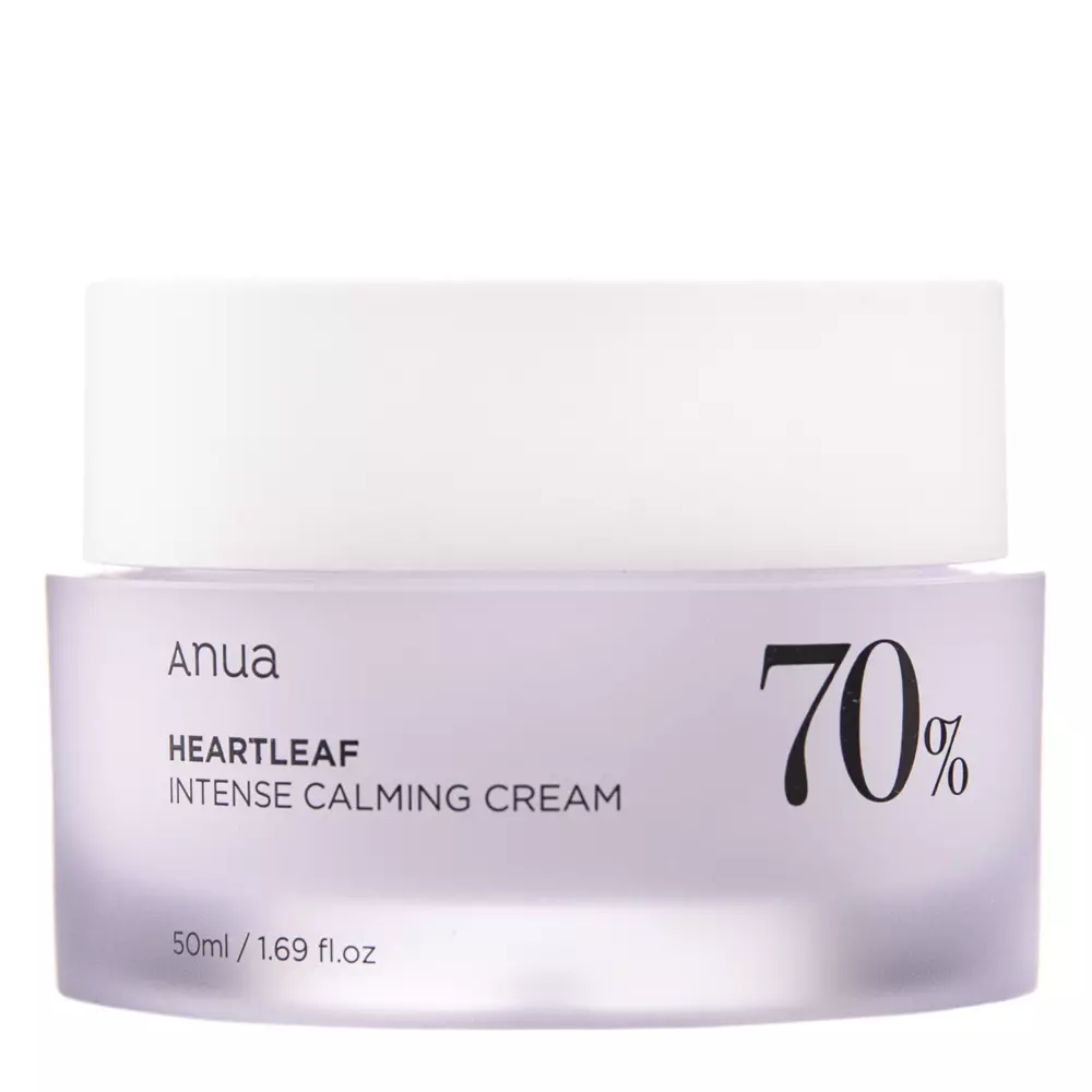 Anua - Heartleaf 70% Intense Calming Cream - Заспокійливий крем для обличчя з екстрактом гуттуїнії - 50ml