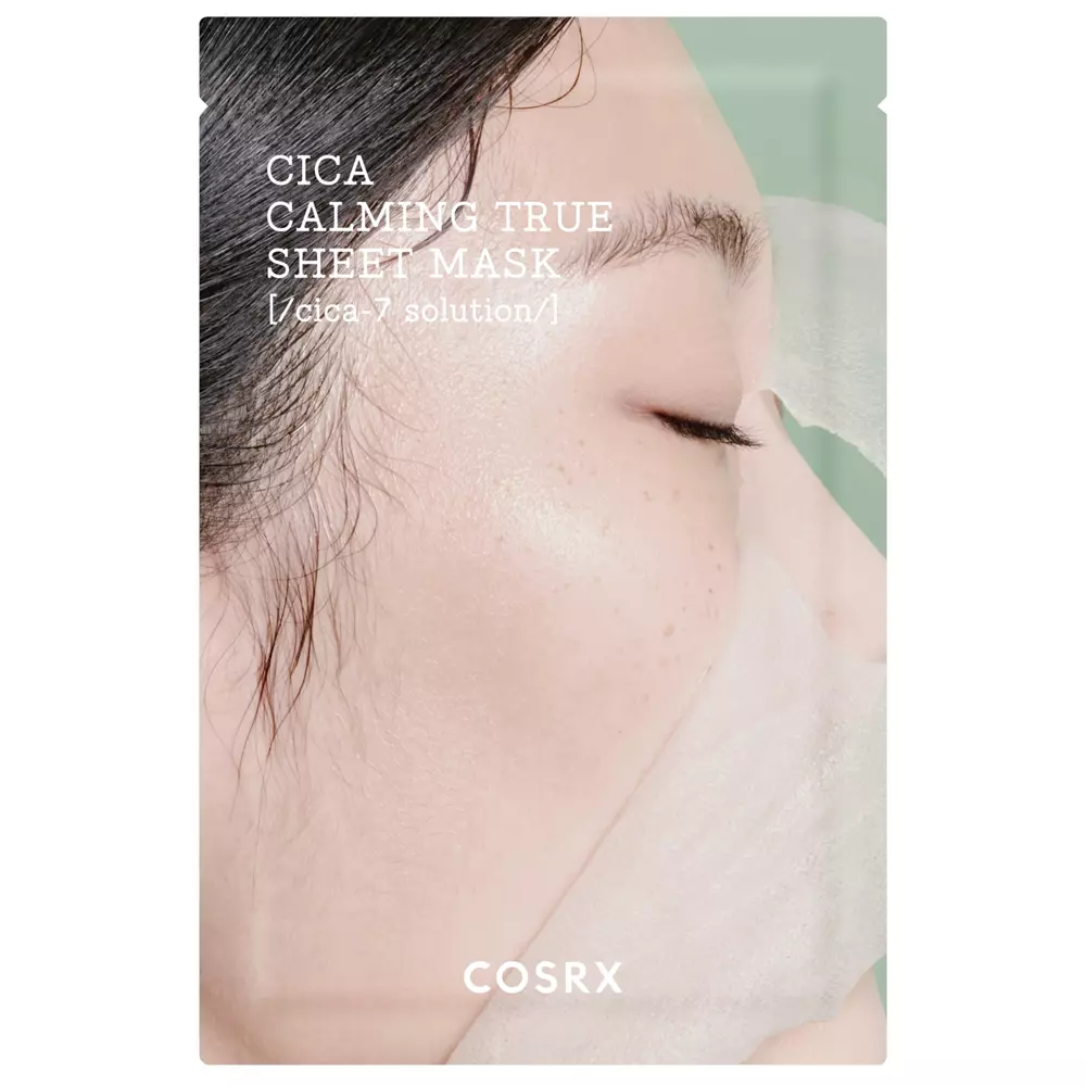 Cosrx - Pure Fit Cica Calming True Sheet Mask - Заспокійлива тканинна маска з екстрактом центелли азіатської - 21ml