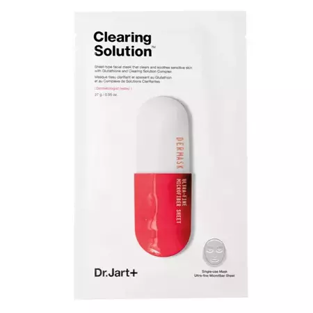 Dr. Jart+ - Очищувальна тканинна маска - Dermask Micro Jet Clearing Solution - 25g