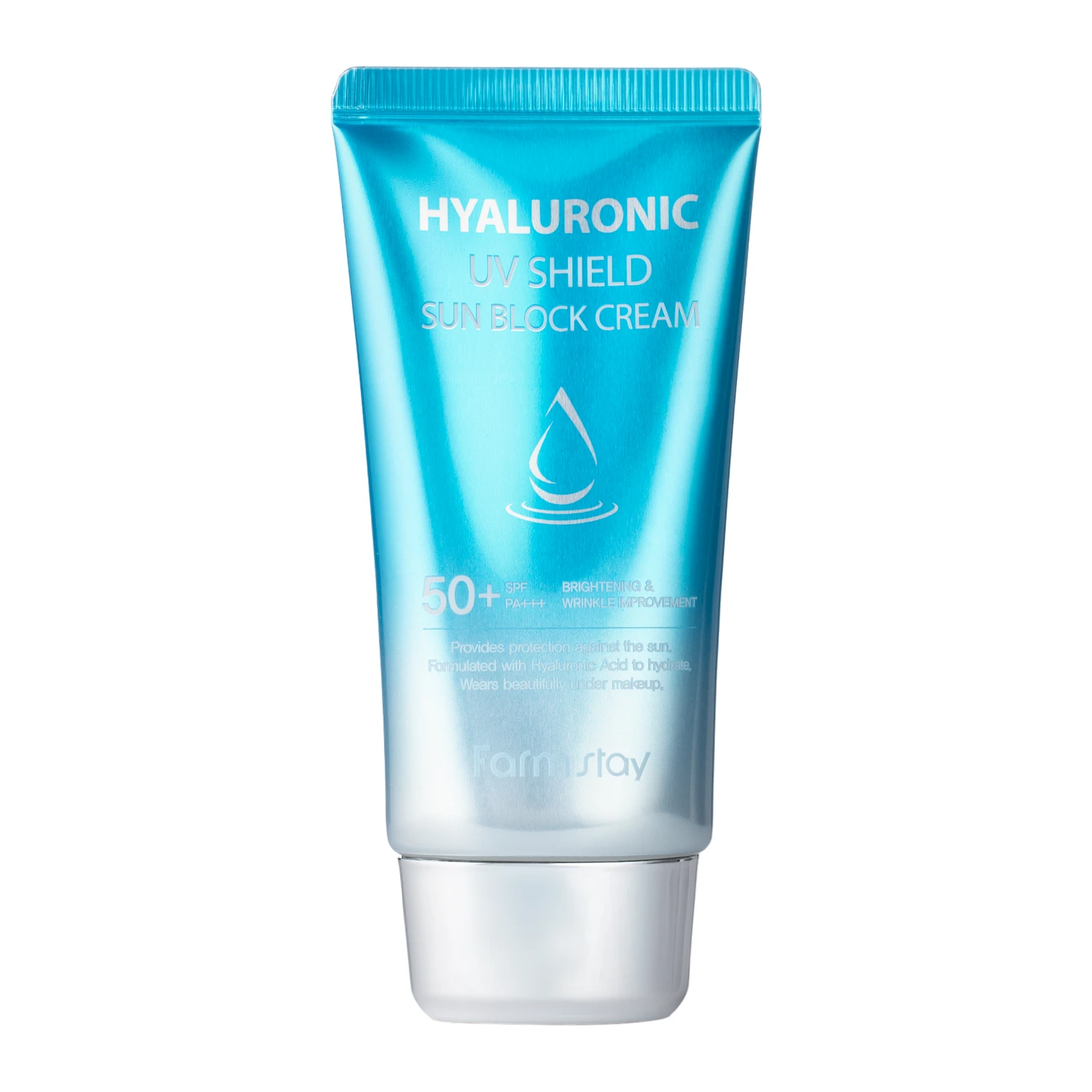 Farmstay - Hyaluronic UV Shield Sun Block Cream - Зволожувальний сонцезахисний крем для обличчя - 70g