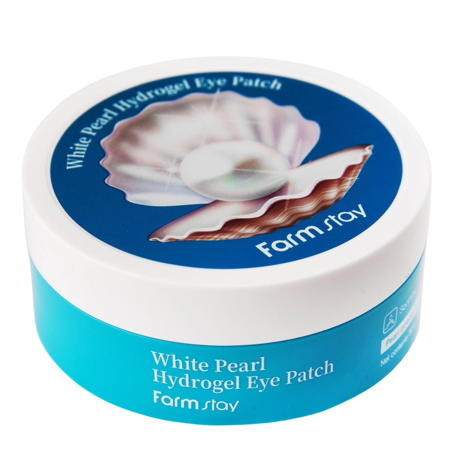 Farmstay - White Pearl Hydrogel - Зволожувальні патчі під очі - 60шт.