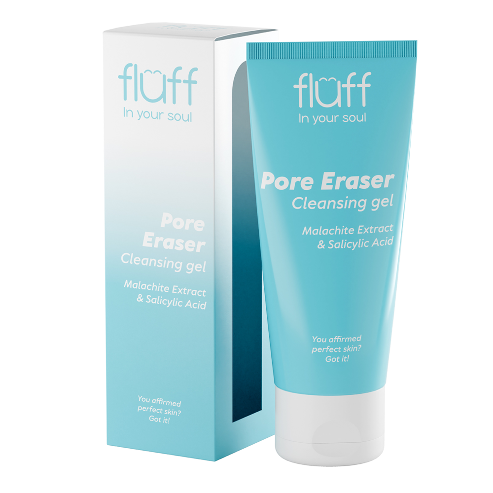 Fluff - Pore Eraser Cleansing Gel - Гель для вмивання обличчя з екстрактом малахіту та саліциловою кислотою - 100ml