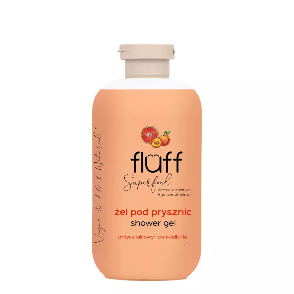 Fluff - Superfood - Shower Gel - Гель для душу - Персик і Грейпфрут - 500ml