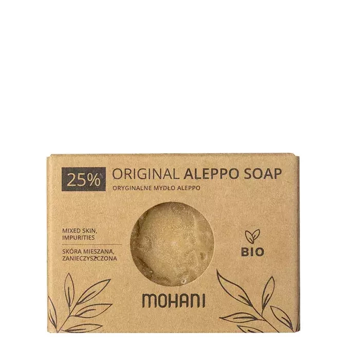 Mohani - Bio - Original Aleppo Soap 25% - Оригінальне мило Алеппо - Оливково-лаврове - 185g