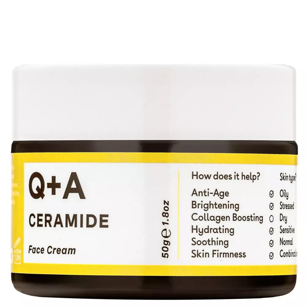 Q+A - Захисний крем для обличчя з церамідами - Ceramide Barrier Defence Face Cream - 50ml