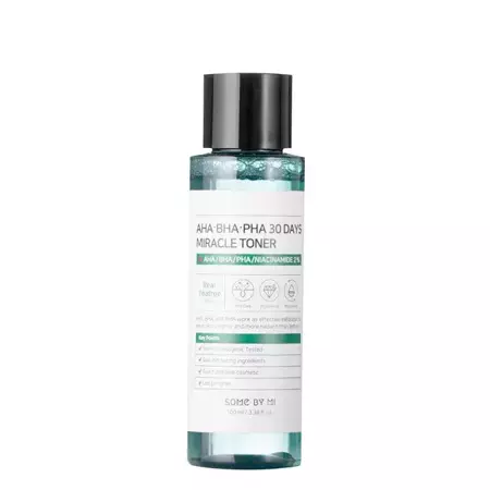 Some By Mi - AHA BHA PHA 30 Days Miracle Toner - Очищувальний тонер з AHA, BHA і PHA кислотами - 100ml