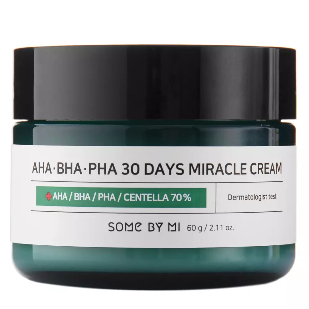 Some By Mi - Багатофункціональний крем для обличчя з кислотами - AHA BHA PHA 30 Days Miracle Cream - 60ml