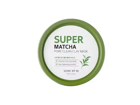 Some By Mi - Super Matcha Pore Clean Clay Mask - Очищувальна глиняна маска для обличчя з чаєм матча - 100g