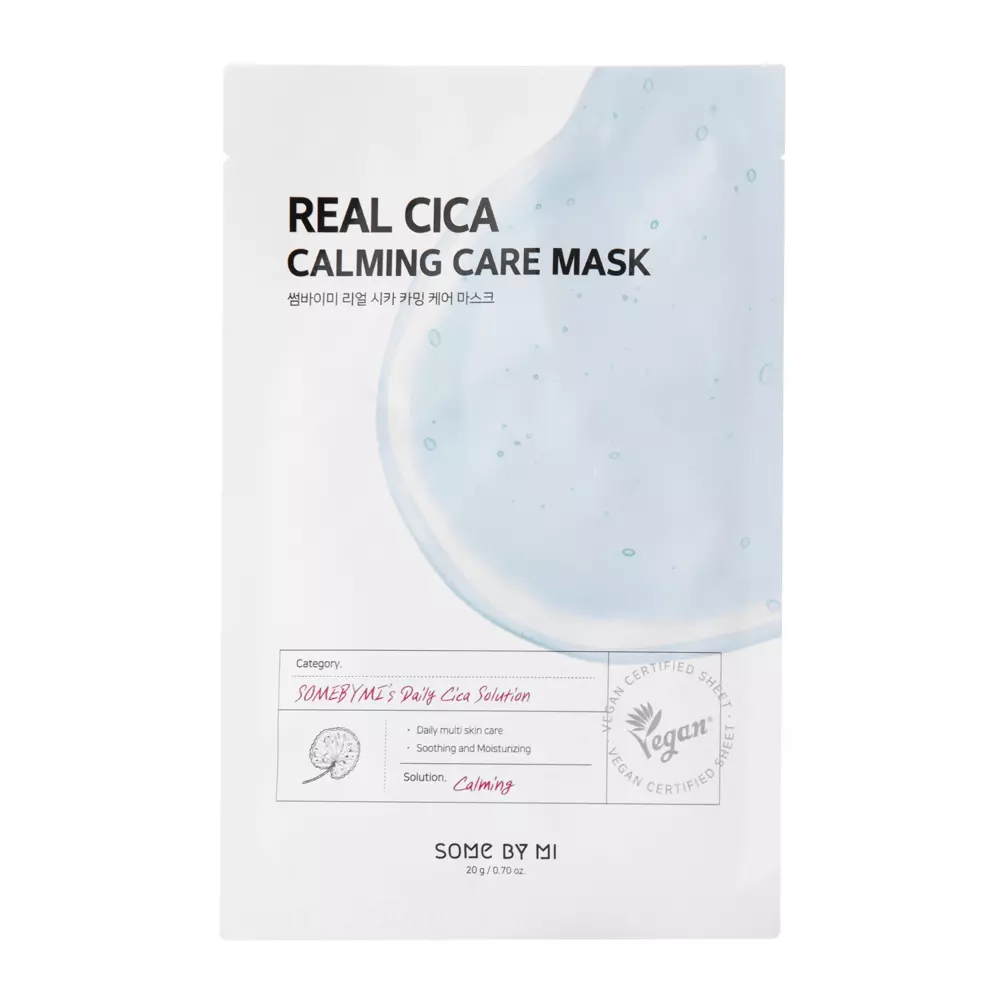 Some By Mi - Заспокійлива тканинна маска з екстрактом центелли - Real Cica Calming Care Mask - 20g