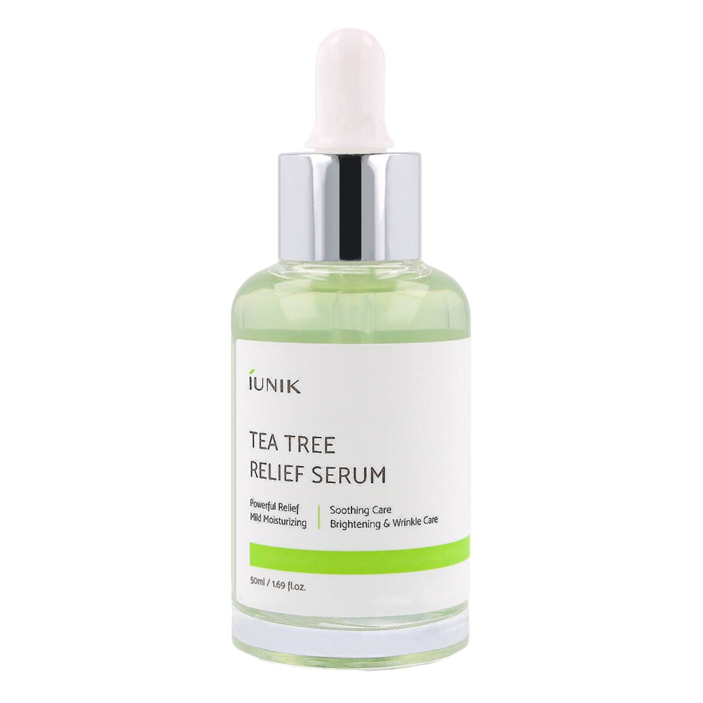 iUNIK - Tea Tree Relief Serum - Сироватка для проблемної шкіри з гідролатом чайного дерева - 50ml